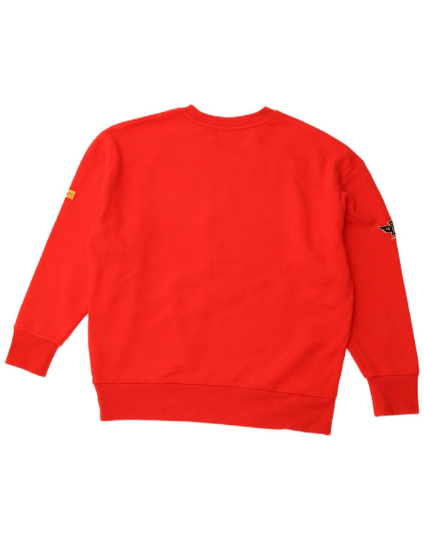 SUPERDRY muška majica Hawks Graphic Sweatshirt Veliki crveni pamuk