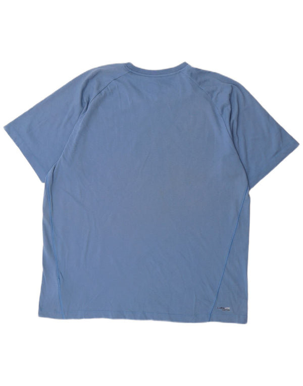 Adidas Mens Clima 365 Graphic T-Shirt Top XL Blue Cotton