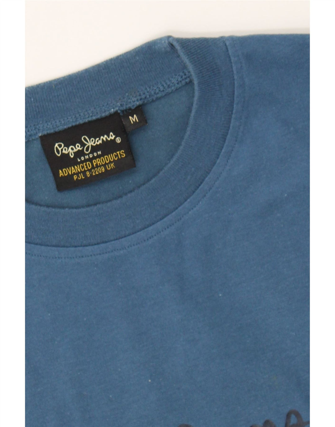 PEPE JEANS Mens Graphic T-Shirt Top Medium Blue Cotton Vintage PEPE Jeans and Second-Hand PEPE Jeans from Messina Hembry 