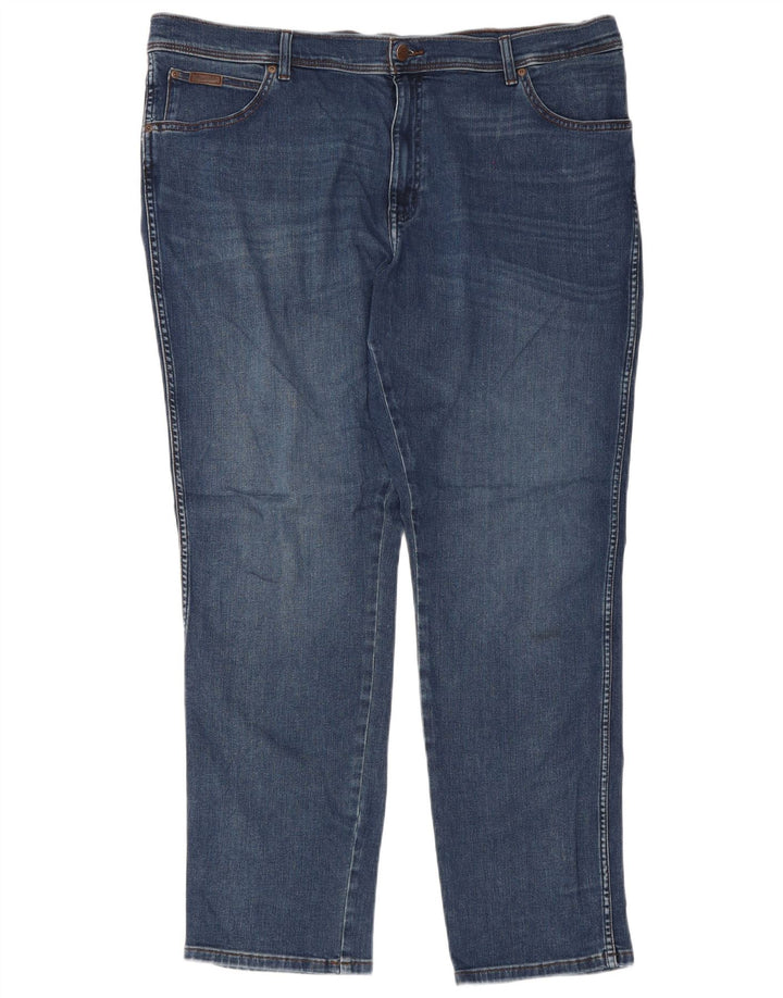 Wrangler Muške Texas Slim Jeans W44 L32 Plavi pamuk