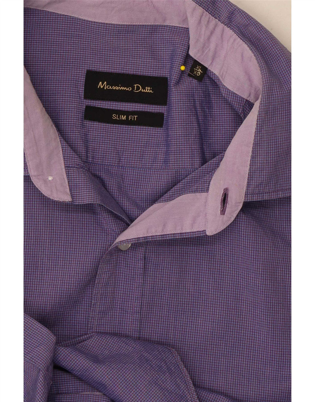 Massimo Dutti muška uska košulja XL ljubičasta gingham