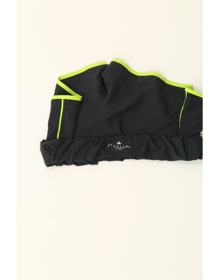 ADIDAS Womens Sport Shorts UK 12/14 Medium  Black Polyester Vintage Adidas and Second-Hand Adidas from Messina Hembry 