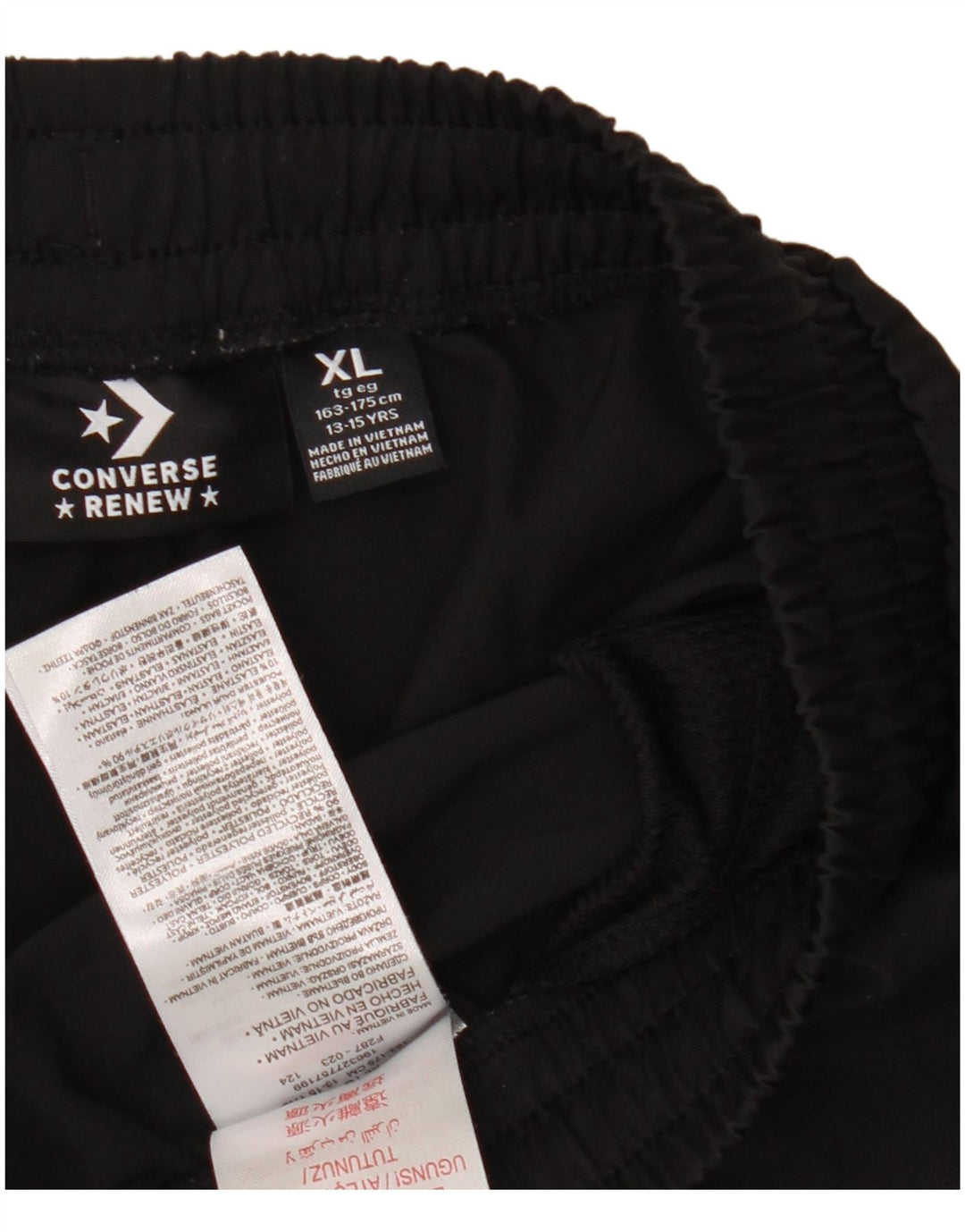 Sportske kratke hlače Converse za dječake 13-14 godina XL, crni poliester