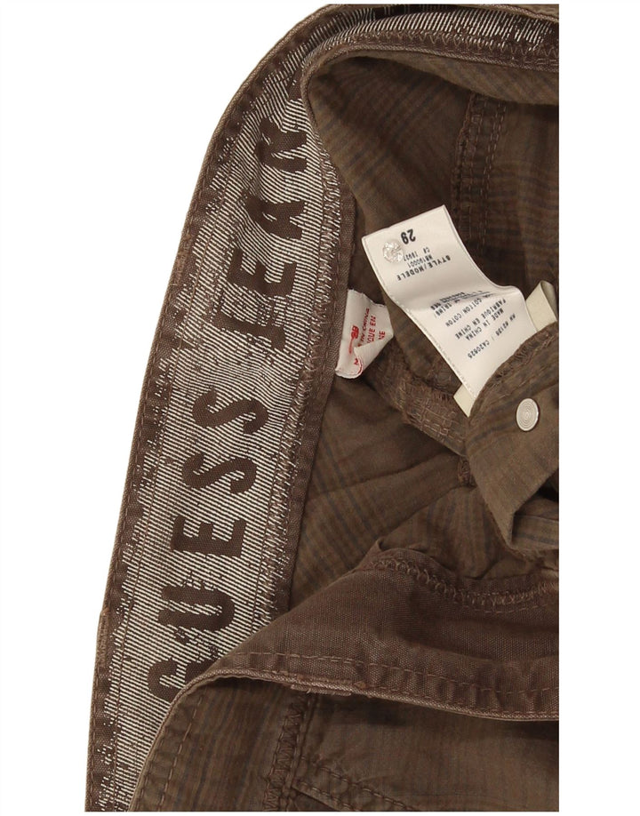 Guess muške kargo kratke hlače W29 male smeđe pamučne boje