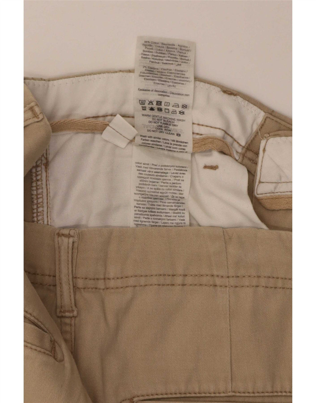 Jack & Jones muške kargo kratke hlače male W32 bež pamuk
