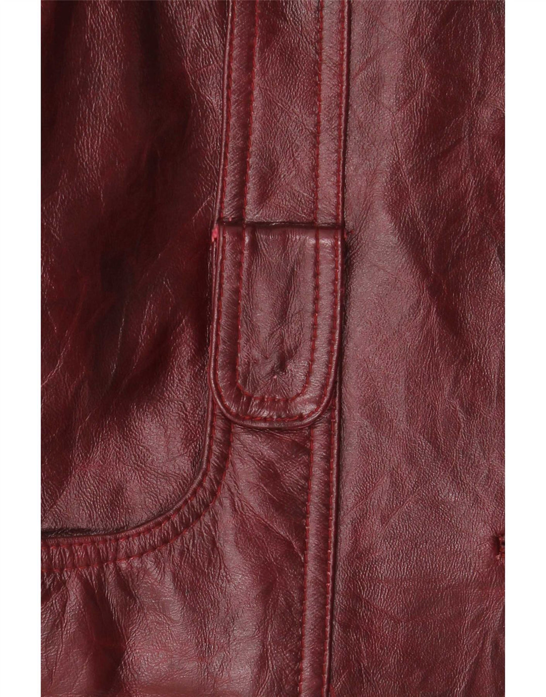 Vintage ženska kožna jakna UK 26 5XL Bordo