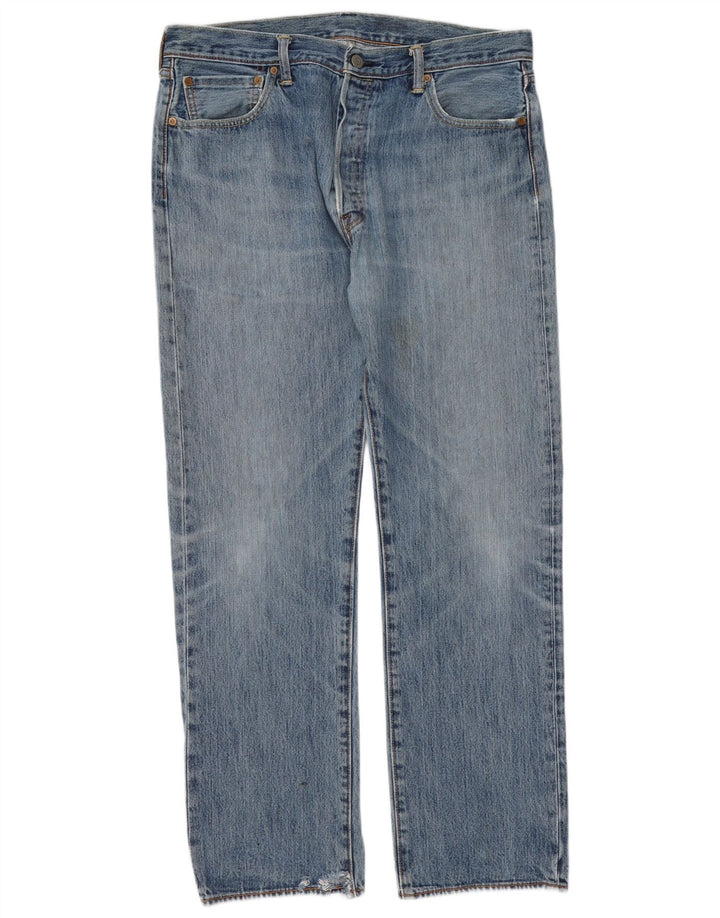 Levi's muške 501 ravne traperice W36 L32 plavi pamuk