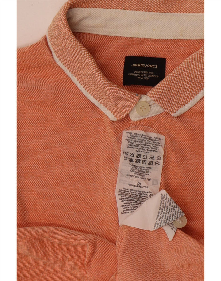 Jack & Jones muška polo majica Mala narančasta pamučna