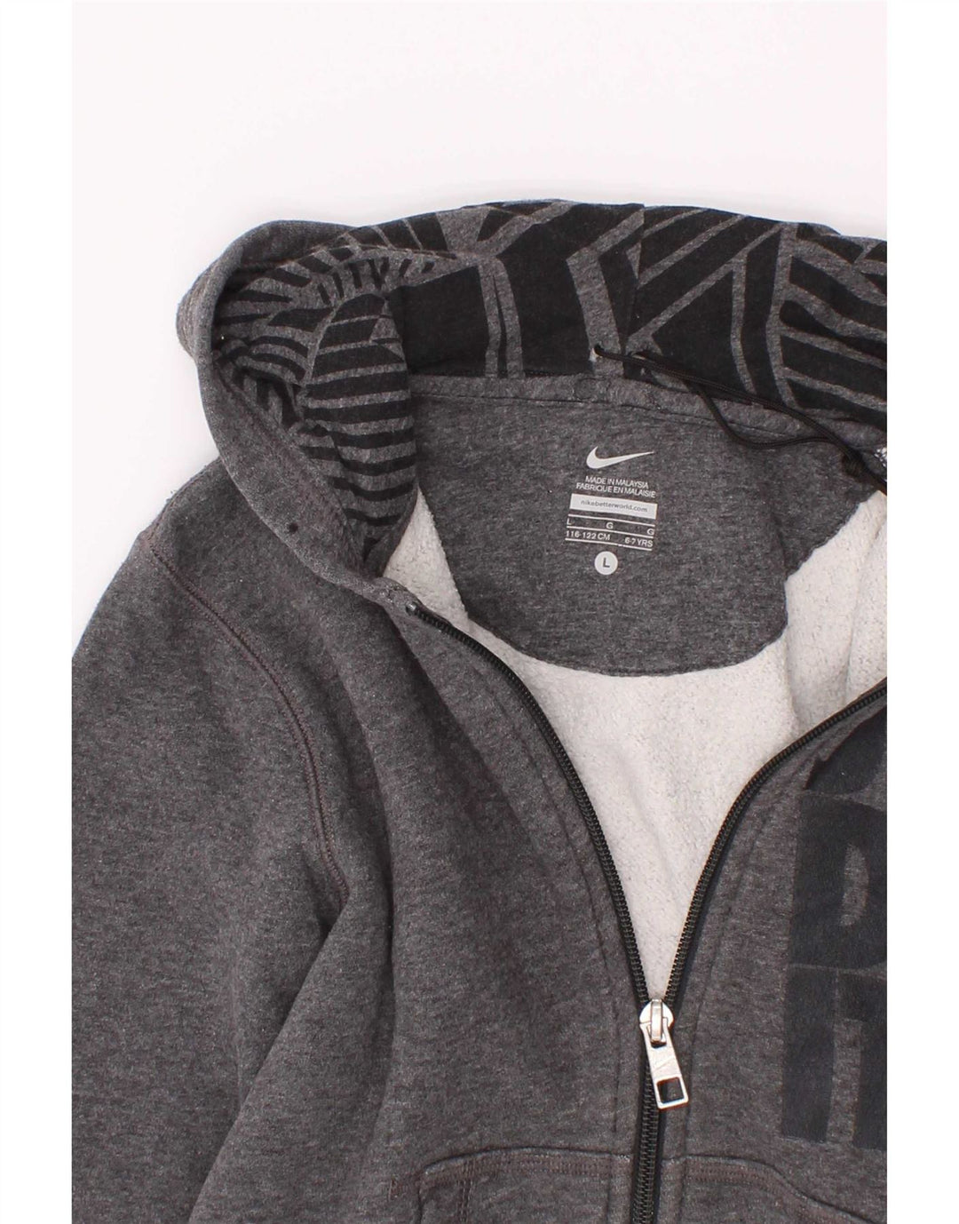 Džemper Nike Boys Graphic Zip Hoodie 6-7 Years Grey