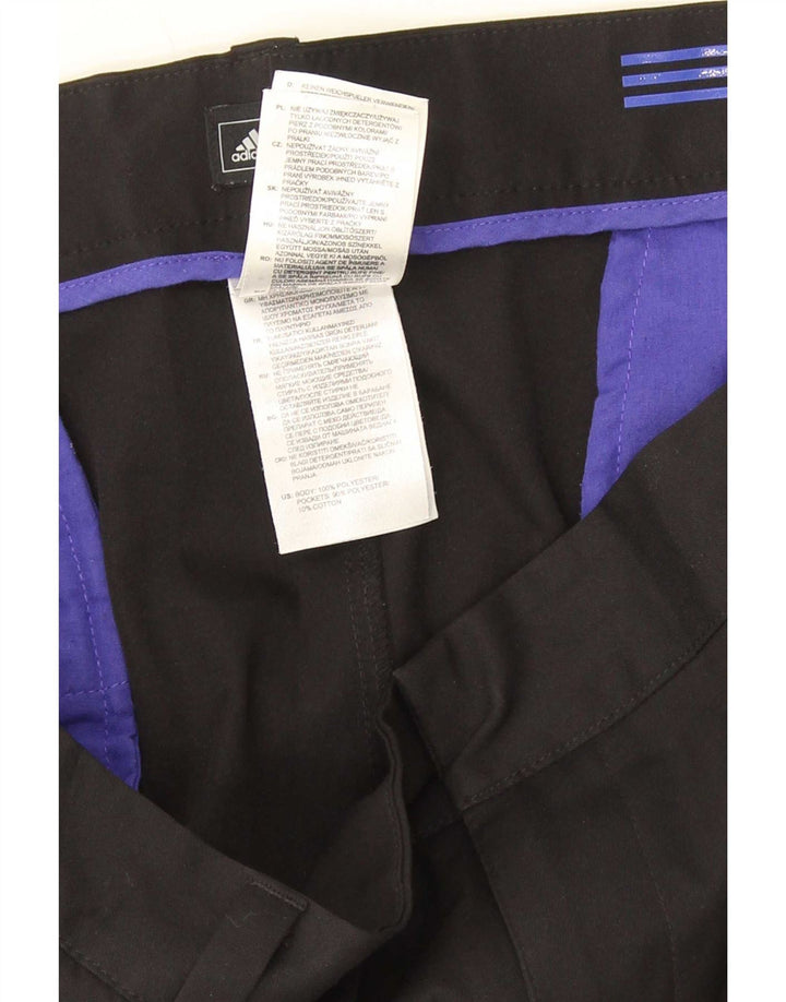 Adidas muške hlače ravnog odijela W40 L30 crni poliester