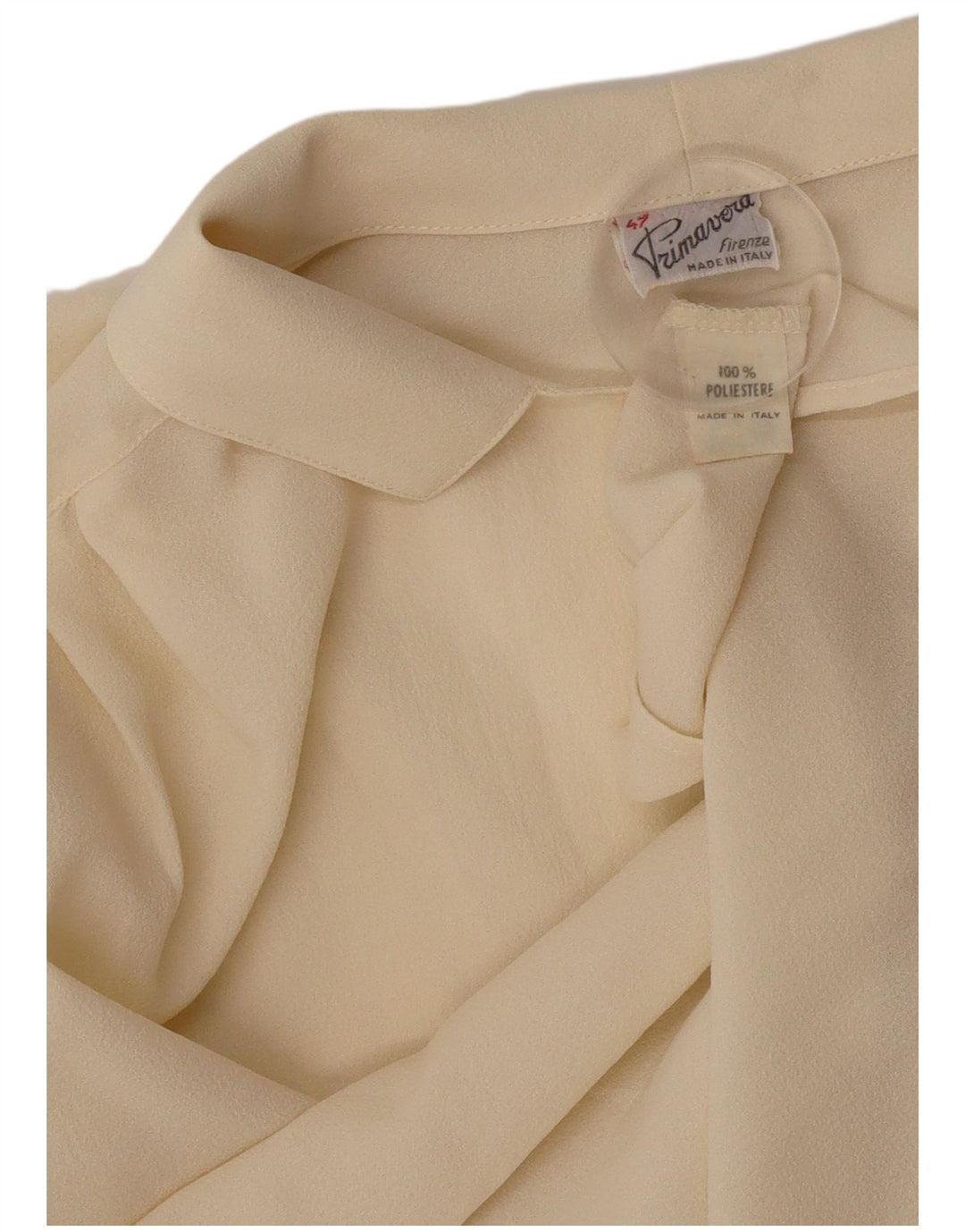 Vintage ženska košulja bluza IT 47 XL bež poliester