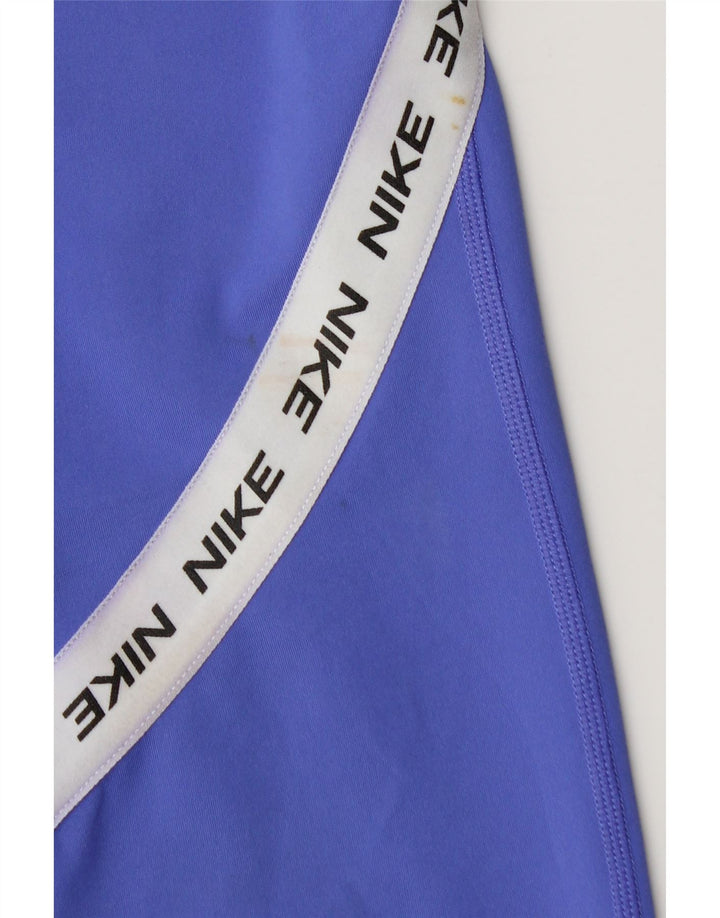 Nike ženske Graphic Capri tajice UK 8 male plave poliesterske blokove