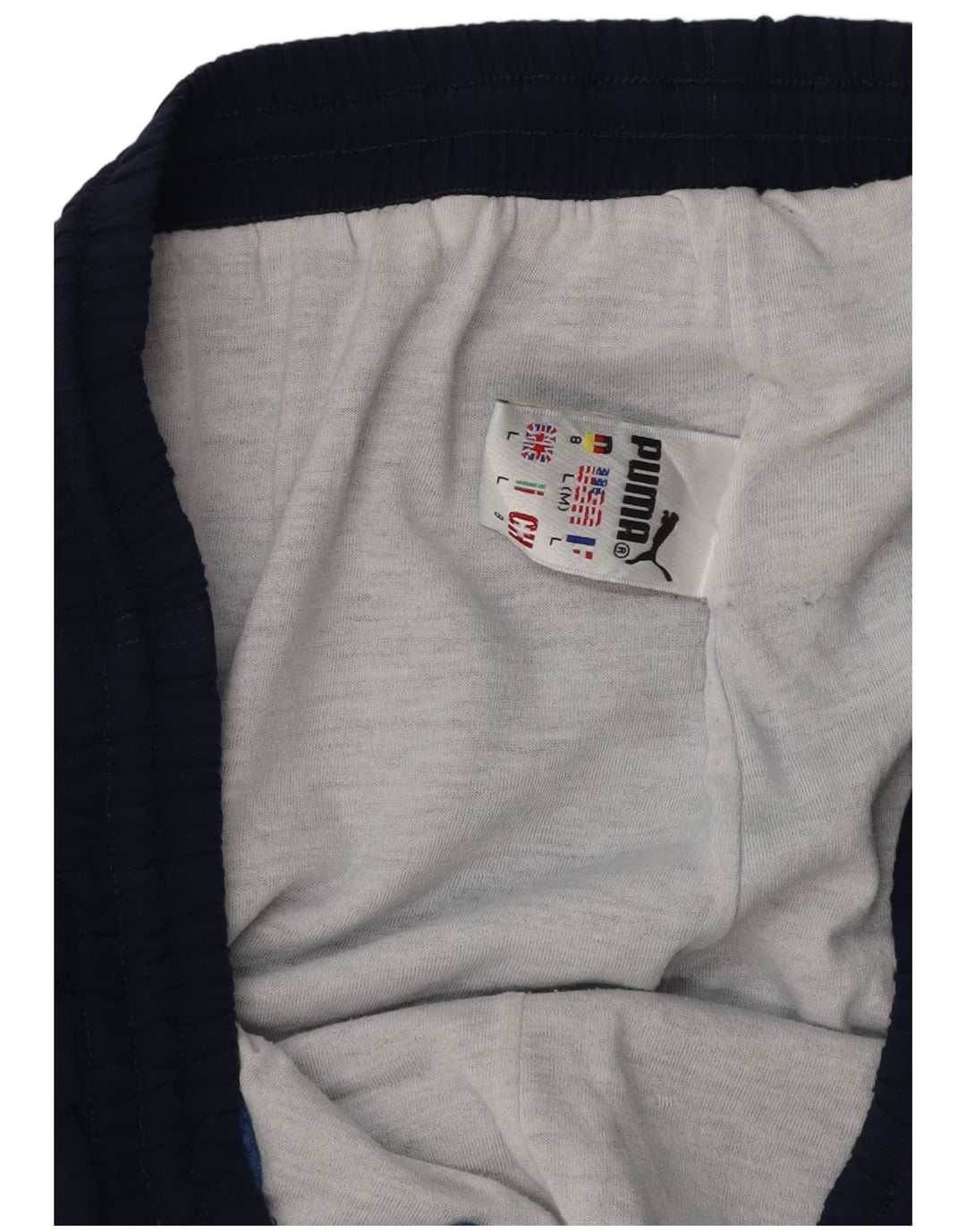 PUMA Muška trenirka Hlače Joggers Large Navy Blue Colourblock