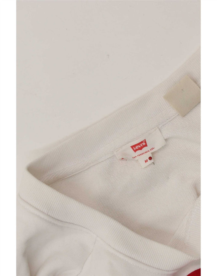 Levi's ženski džemper s grafičkim motivima UK 14 srednje bijele boje
