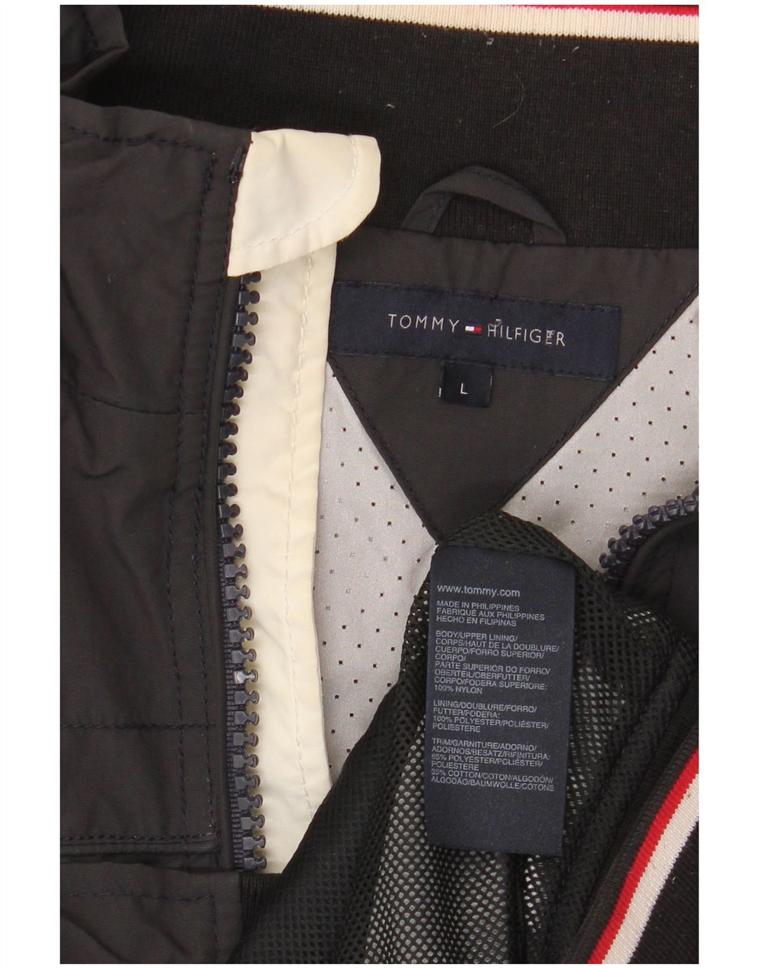 Tommy Hilfiger muška bomber jakna UK 40 veliki sivi najlon