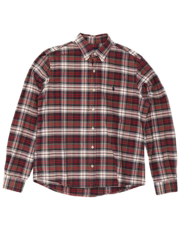 RALPH LAUREN Muška flanelska košulja srednje šarene pamučne kare