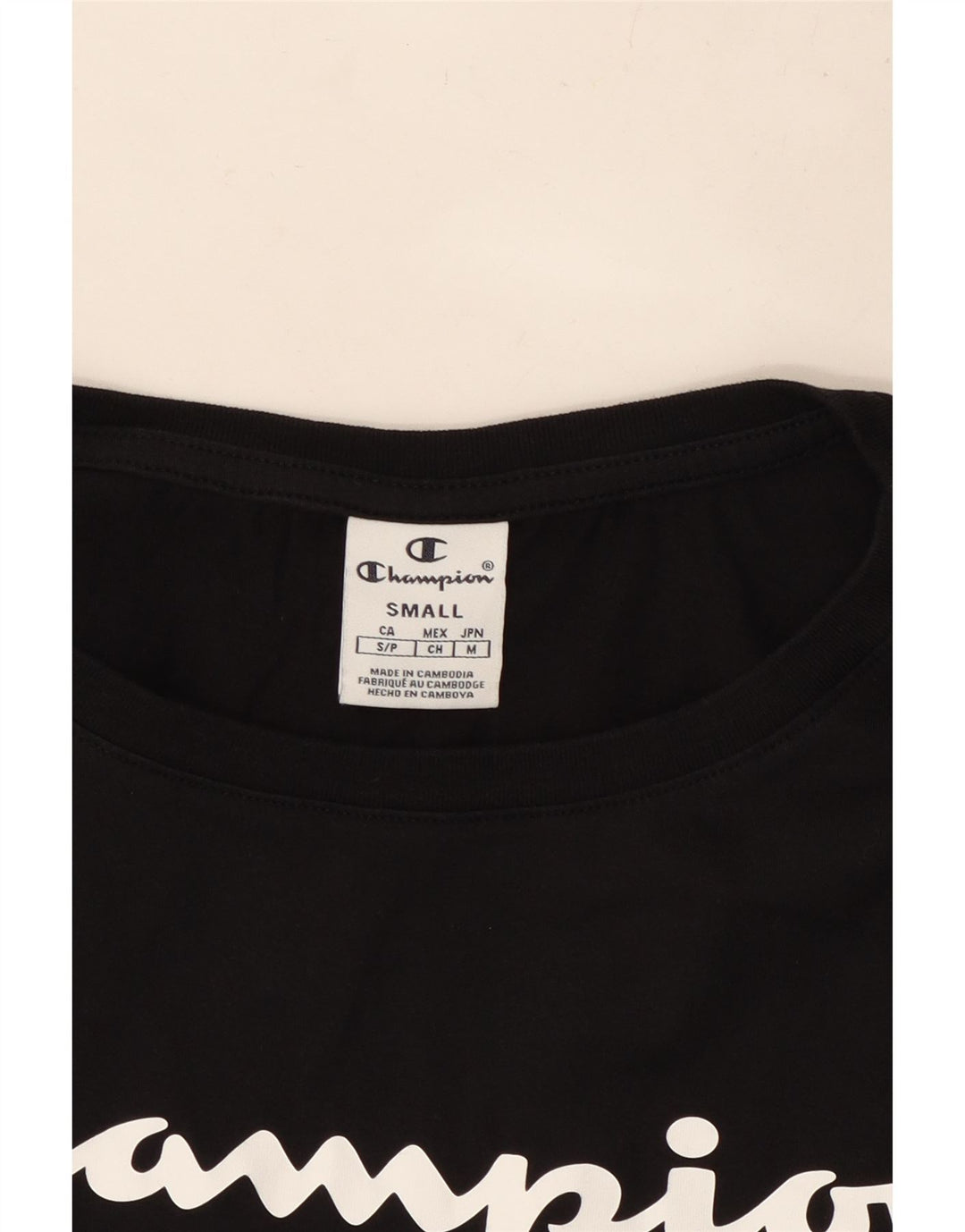 CHAMPION Ženska prevelika majica kratkih rukava s grafičkim motivima UK 10 Mala crna