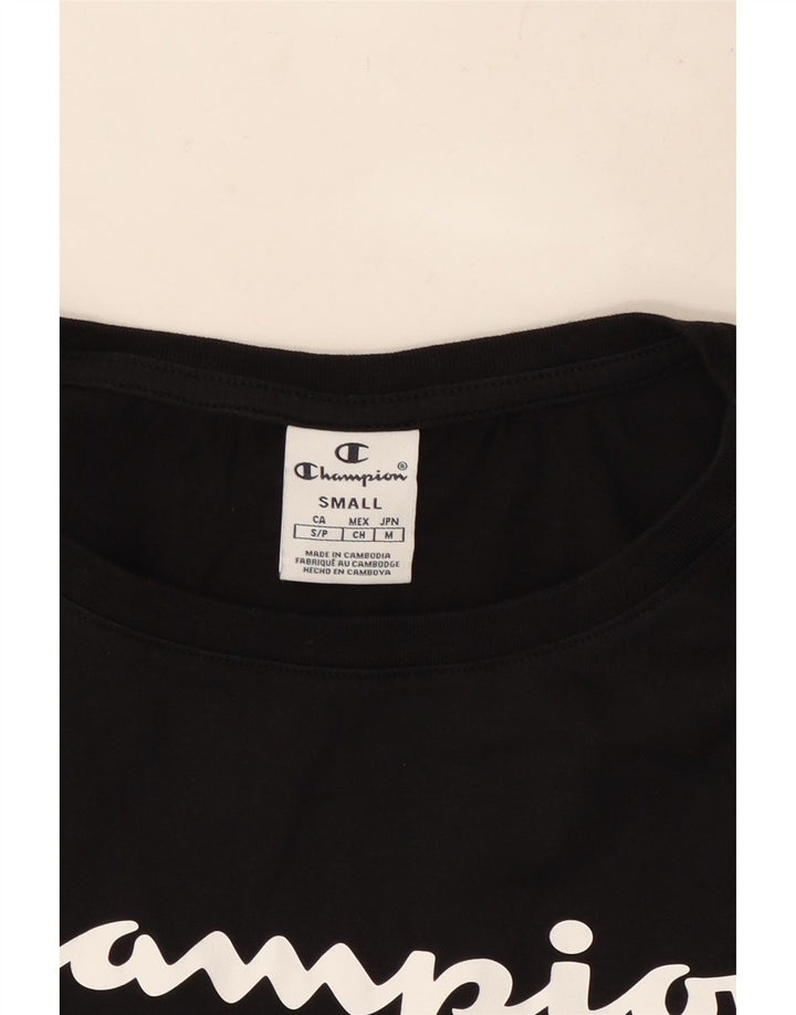 CHAMPION Ženska prevelika majica kratkih rukava s grafičkim motivima UK 10 Mala crna