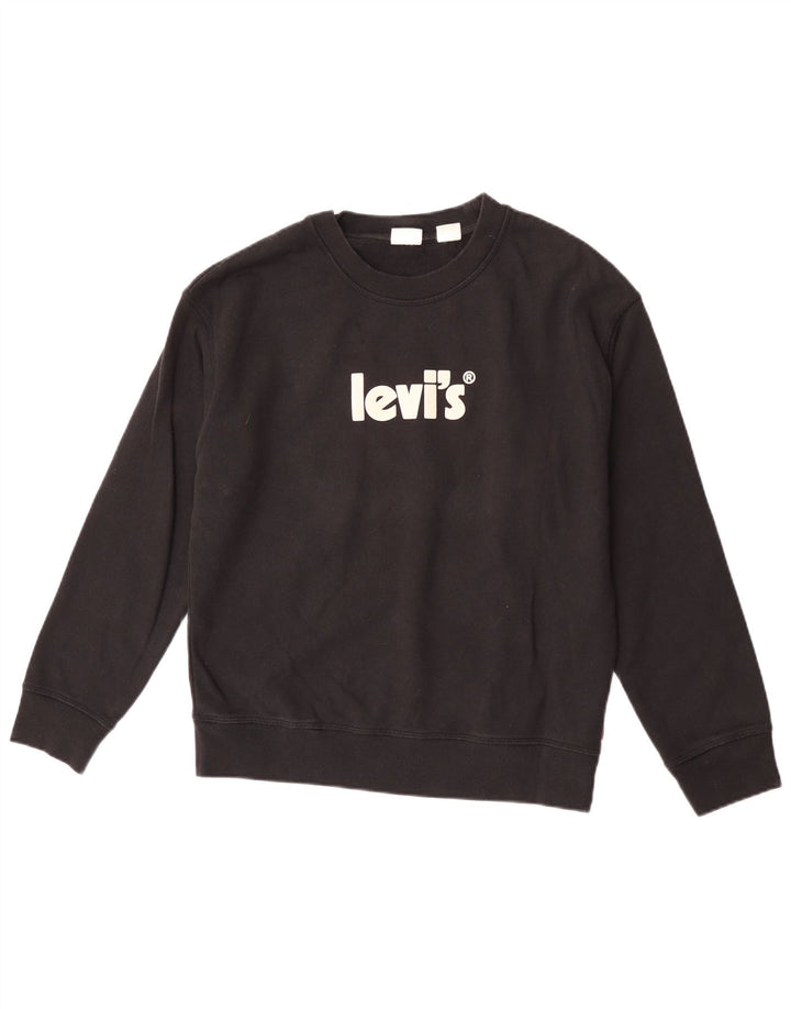 Levi's muška majica s grafičkim motivima, mali crni pamuk