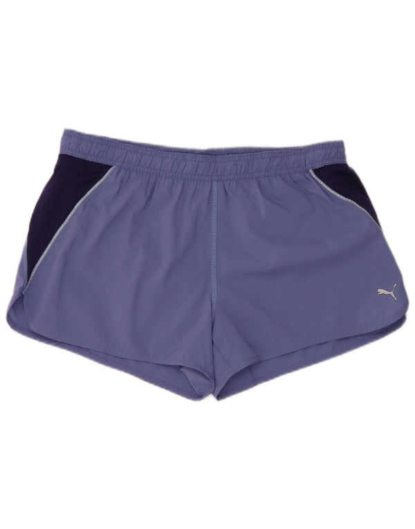 Puma ženske sportske kratke hlače UK 14 Large Purple Colourblock Poliester