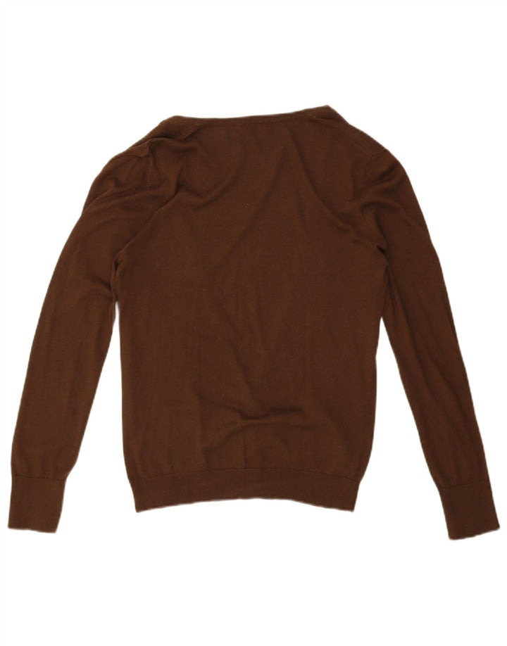 Massimo Dutti ženski kardigan pulover UK 12 srednje smeđe boje