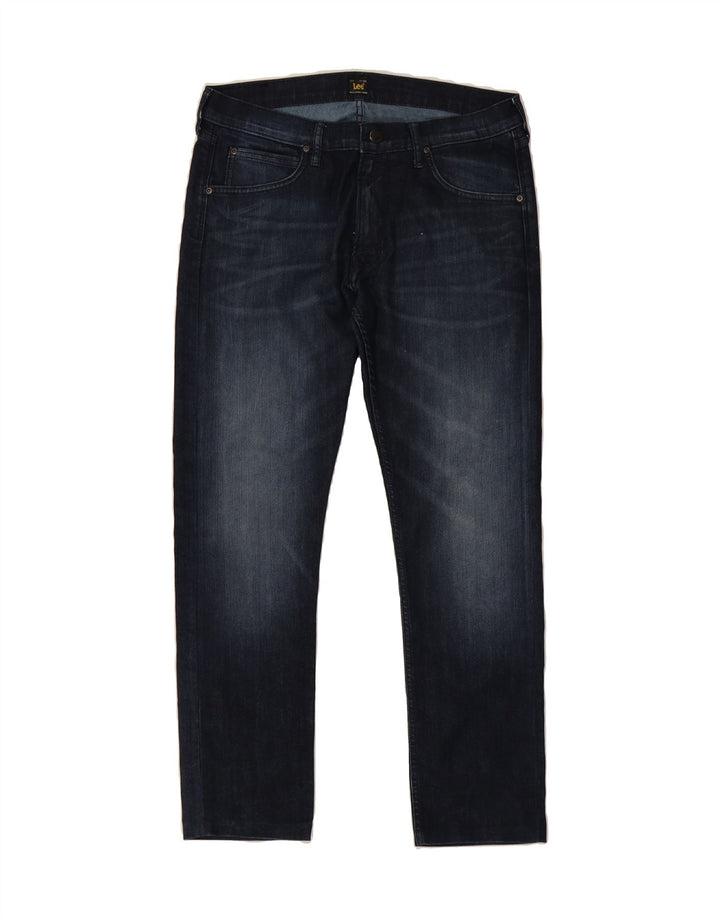 LEE Womens Luke Slim Jeans W33 L28 Navy Blue Cotton Vintage Lee and Second-Hand Lee from Messina Hembry 