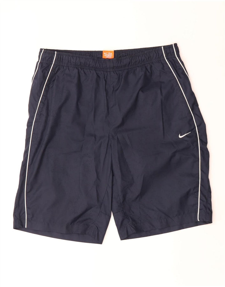 Nike muške sportske kratke hlače srednje tamnoplave boje od poliestera