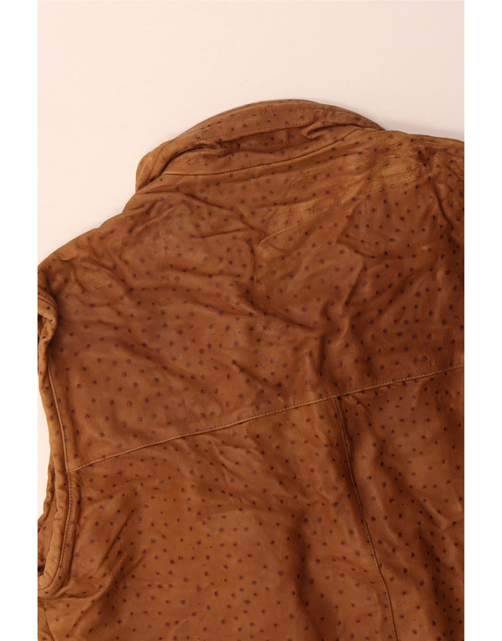 VINTAGE muška kožna jakna IT 56 3XL smeđa točkasta