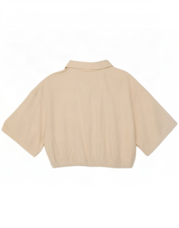 Zara ženska kratke polo majice UK 16 XL bijeli pamuk