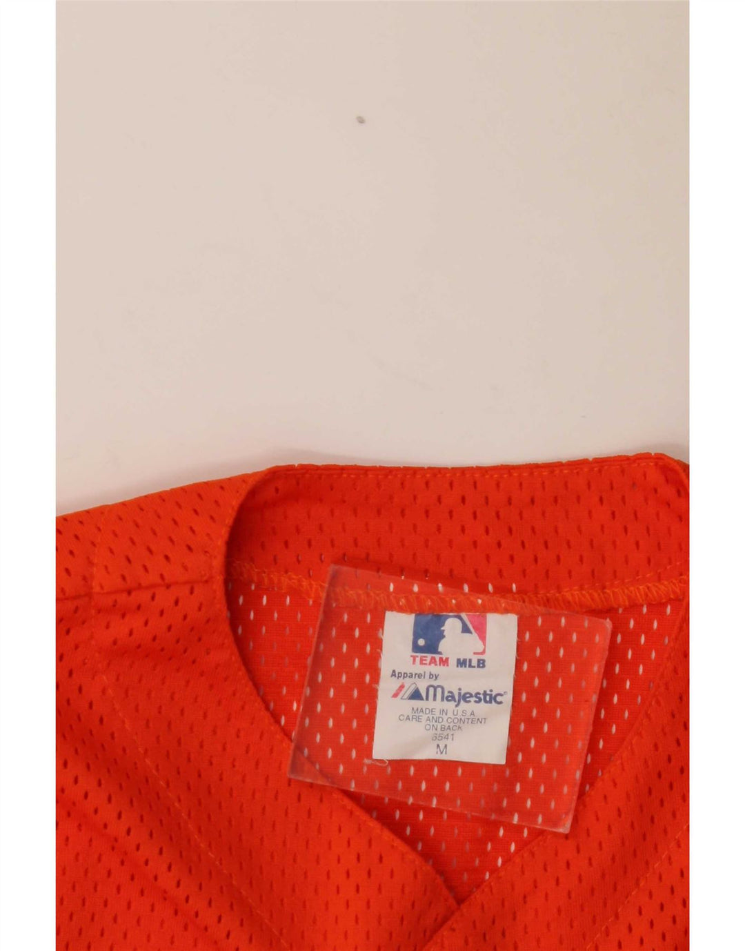 Majestic Boys Mets Graphic Jersey Top 13-14 Years Medium Orange Poliester