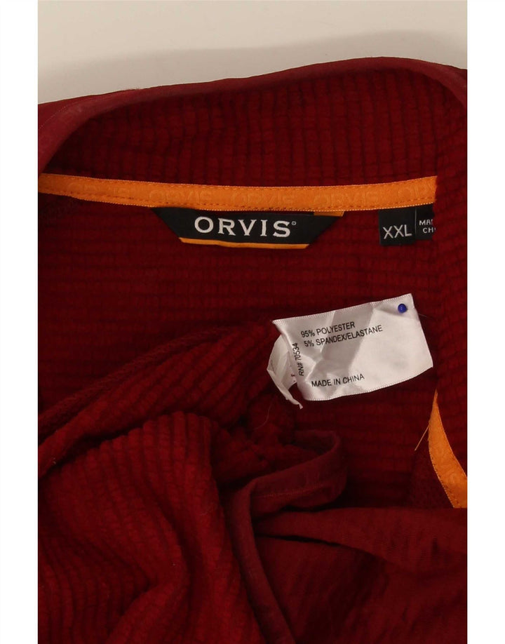 Gornja jakna muške trenirke Orvis 2XL bordo poliester