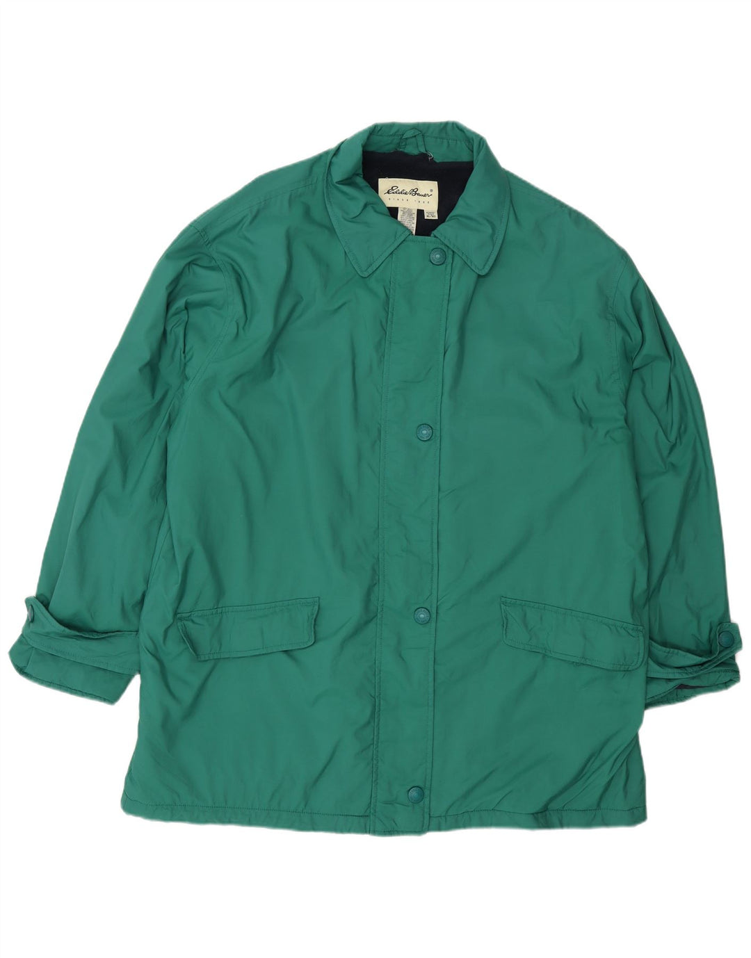 Eddie Bauer ženska velika vjetrovka jakna UK 18 XL Zeleni najlon