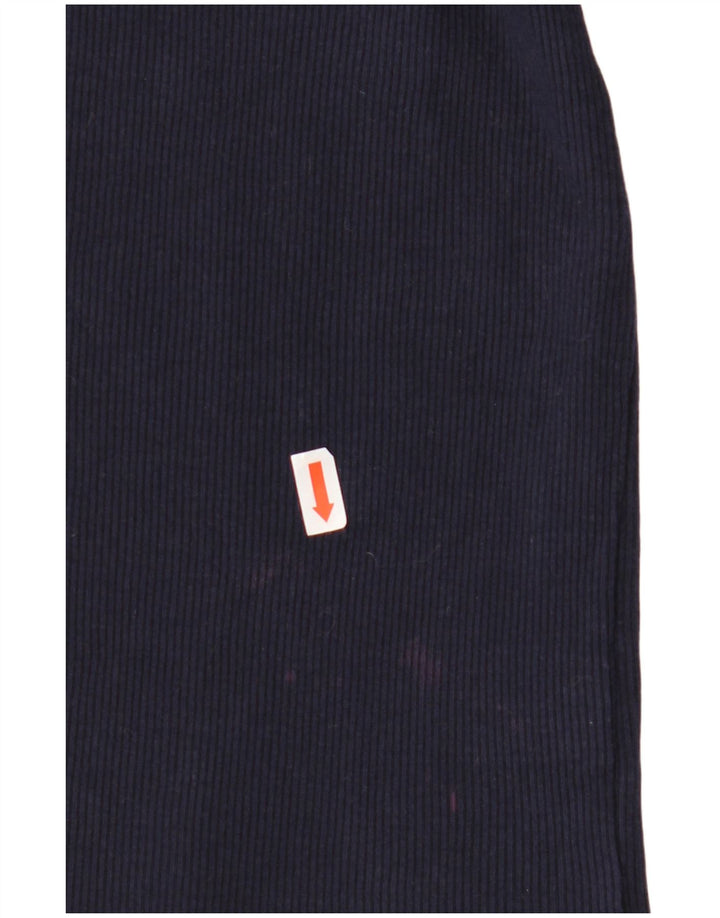 RALPH LAUREN Ženska majica s 3/4 rukavima UK 18 XL tamnoplavi pamuk u blokovima