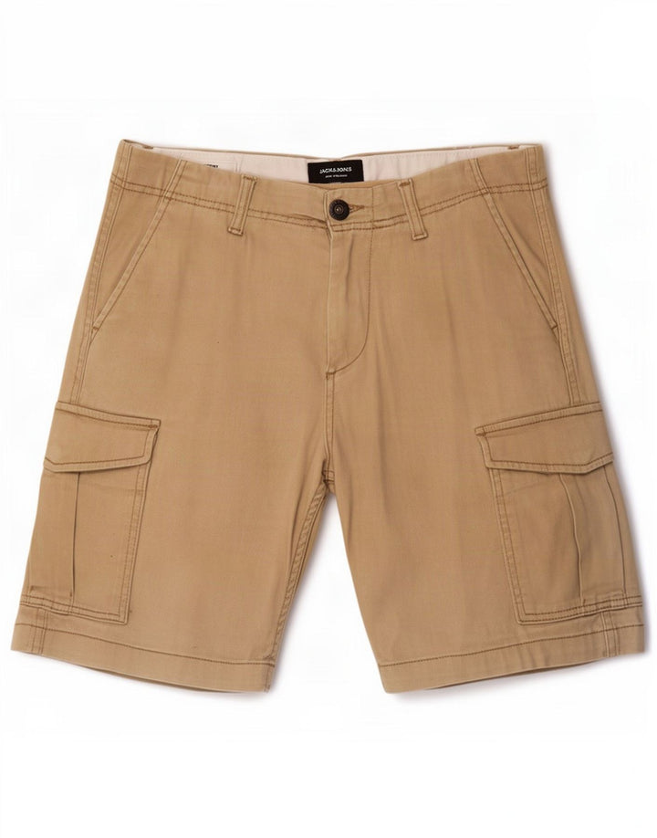 Jack & Jones muške kargo kratke hlače male W32 bež pamuk