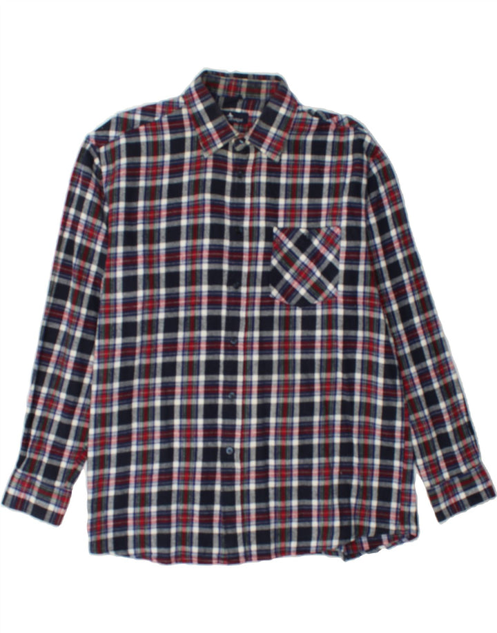 CAMARGUE Mens Flannel Shirt Size 41/42 Large Multicoloured Check Cotton Vintage Camargue and Second-Hand Camargue from Messina Hembry 