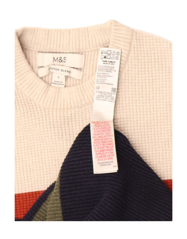 Marks & Spencer ženski džemper s okruglim izrezom UK 10 Mali višebojni