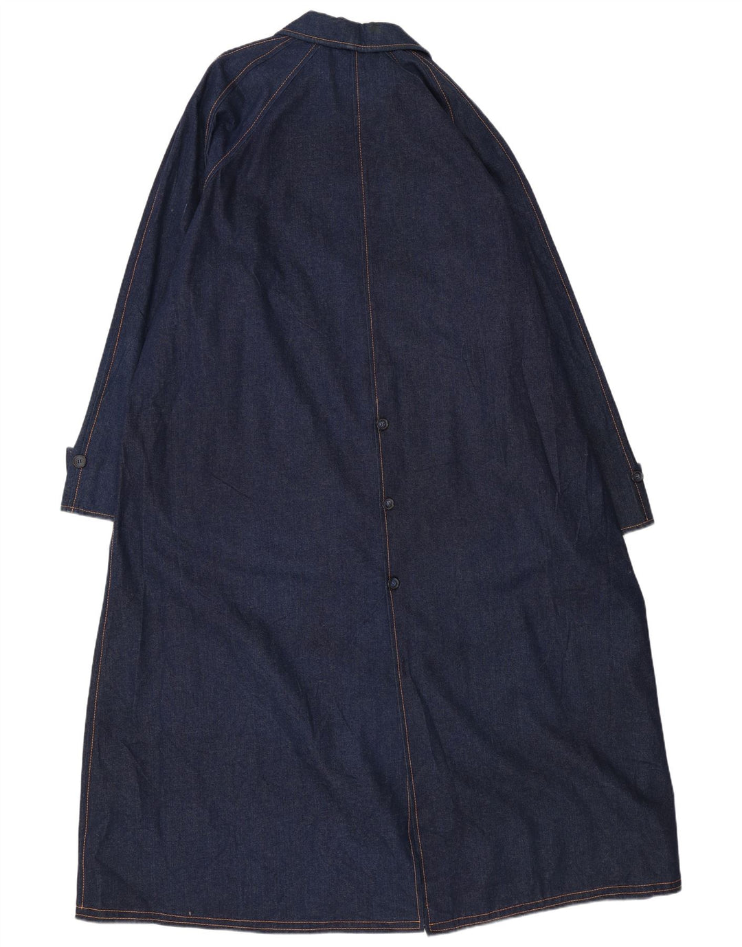 VINTAGE muški preveliki traper kaput UK 18 XL tamnoplavi