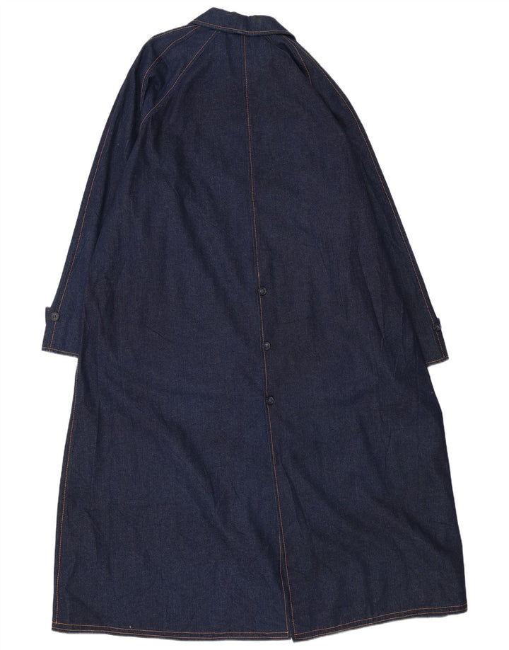 VINTAGE muški preveliki traper kaput UK 18 XL tamnoplavi