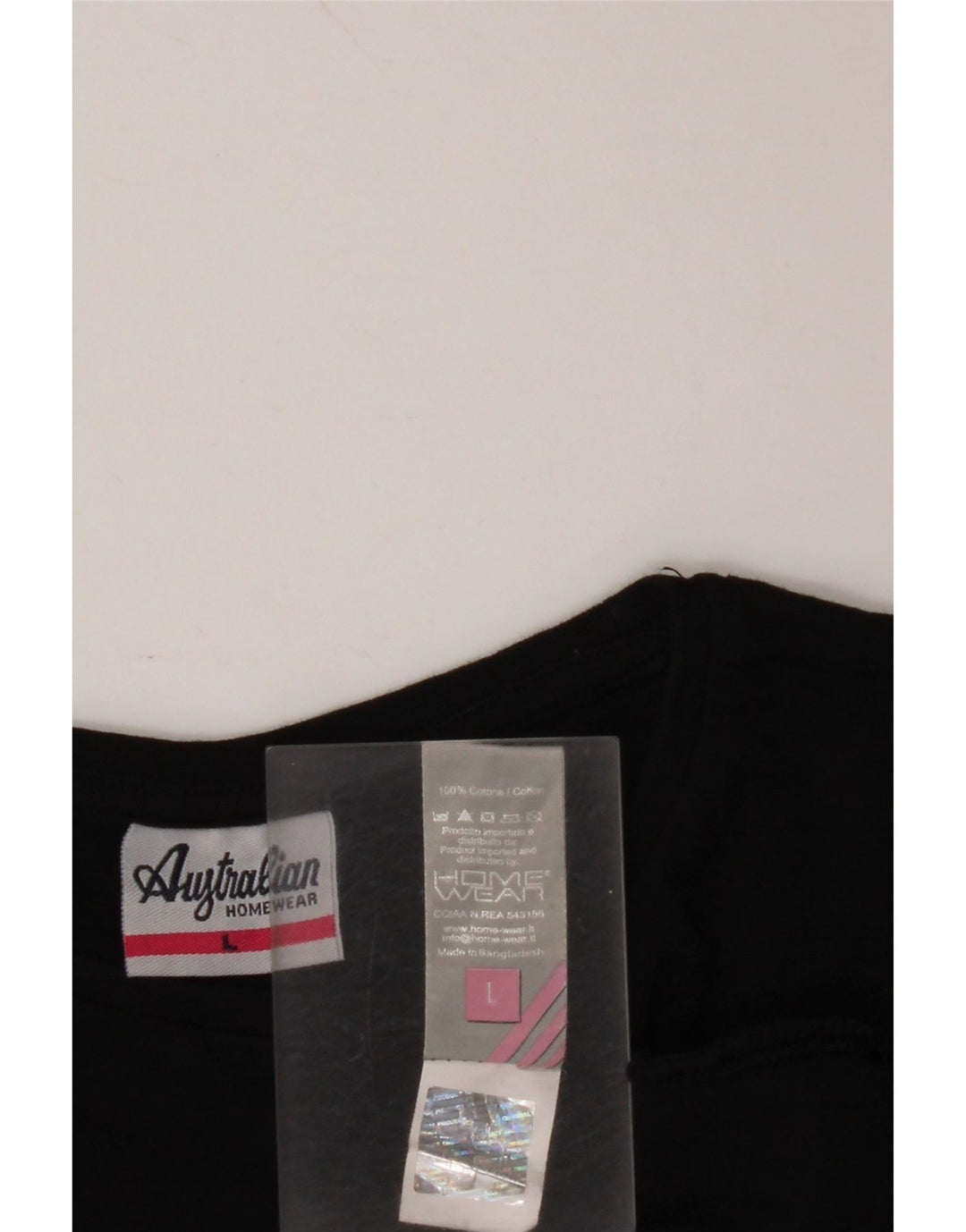 AUSTRALIAN L'ALPINA Ženska majica kratkih rukava UK 16 Veliki crni pamuk