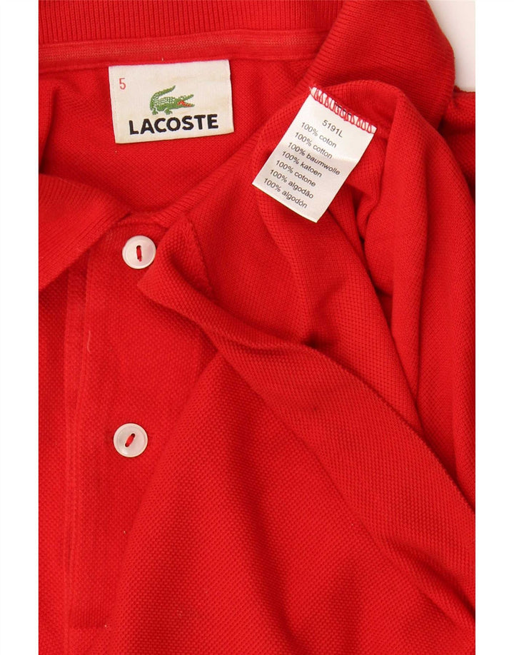 Lacoste muška polo majica veličine 5, veliki crveni pamuk