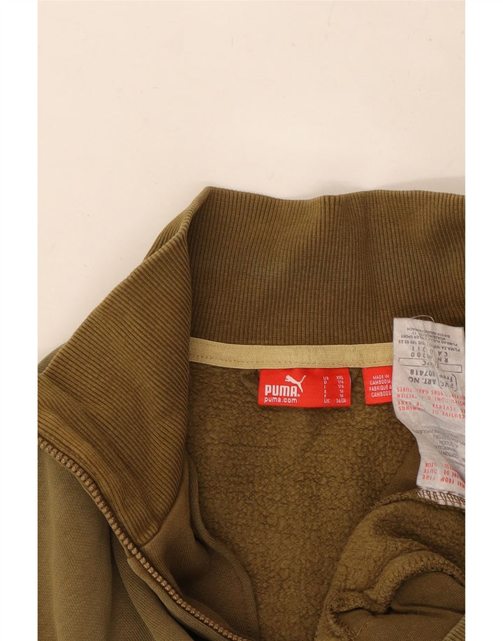 PUMA Boys Trenirka Gornja jakna 15-16 godina kaki pamuk