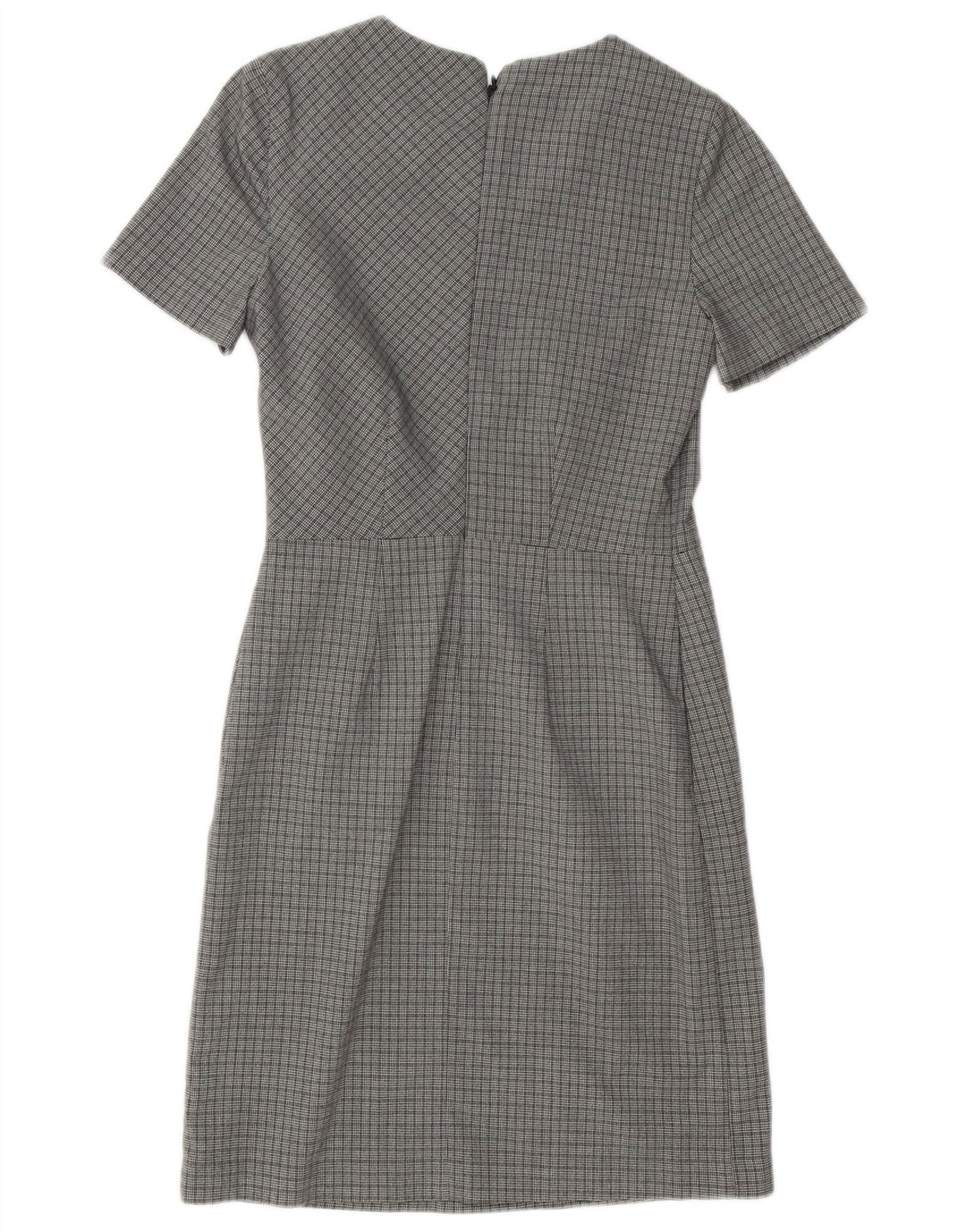 Sljedeća Ženska plašt haljina UK 6 XS Siva Houndstooth