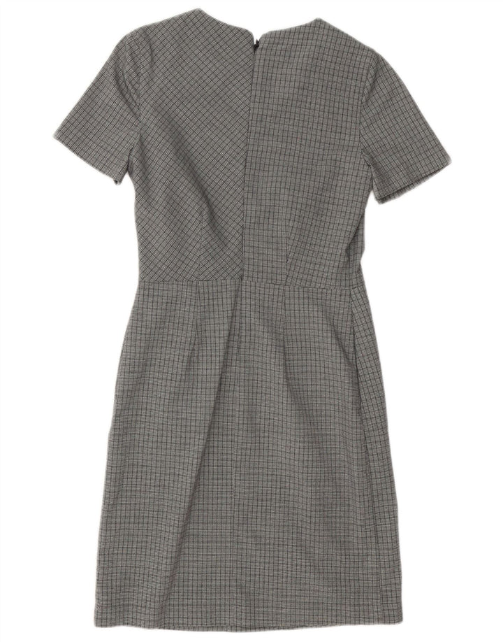 Sljedeća Ženska plašt haljina UK 6 XS Siva Houndstooth