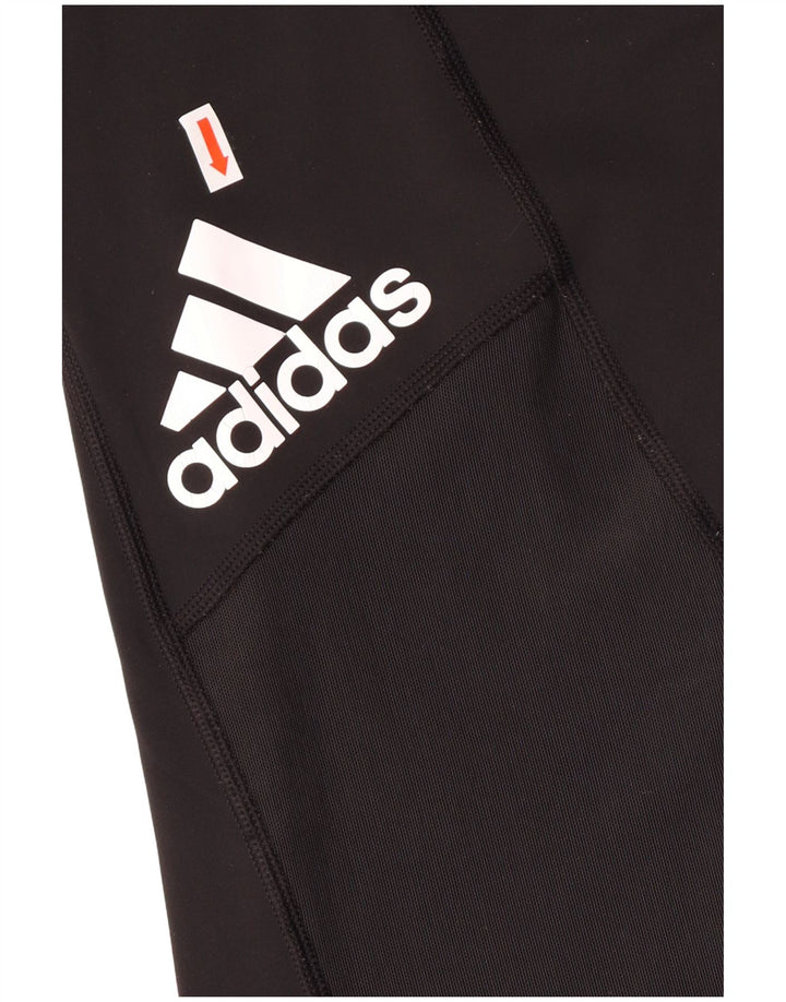 Adidas ženske Tech Fit Graphic tajice UK 12/14 srednje crne