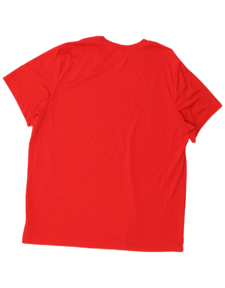Nike Dri Fit Graphic majica kratkih rukava XL crveni poliester