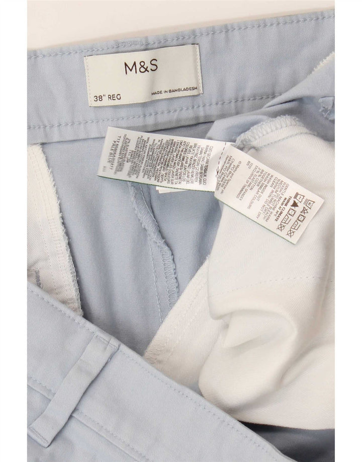 Marks & Spencer muške chino kratke hlače W38 XL plavi pamuk
