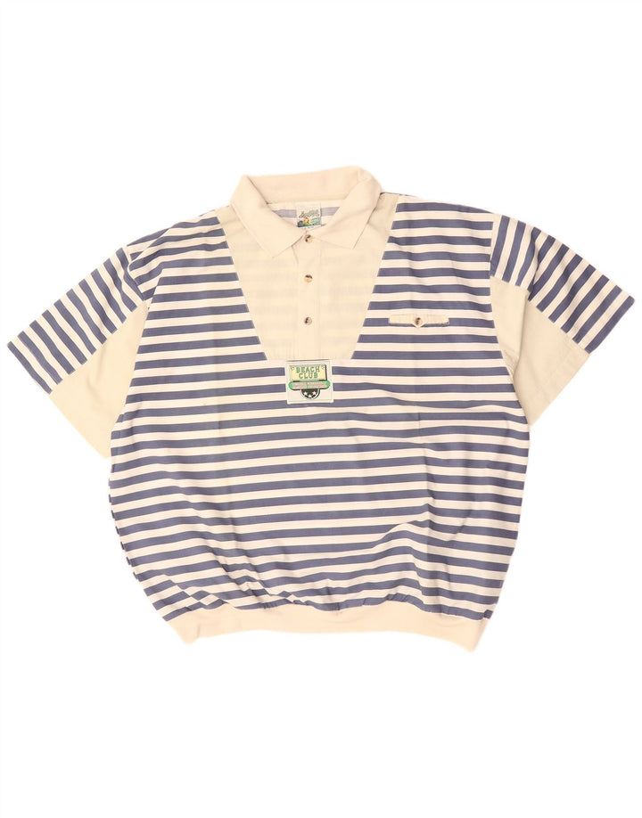 VINTAGE muška pulover majica kratkih rukava IT 52/54 na velike plave pruge