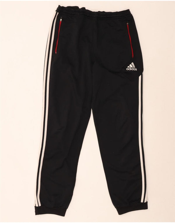 ADIDAS Mens Tracksuit Trousers Joggers UK 44/46 Large Black Polyester