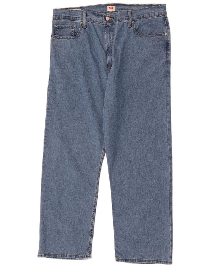 Levi's muške ravne traperice W34 L28 plavi pamuk