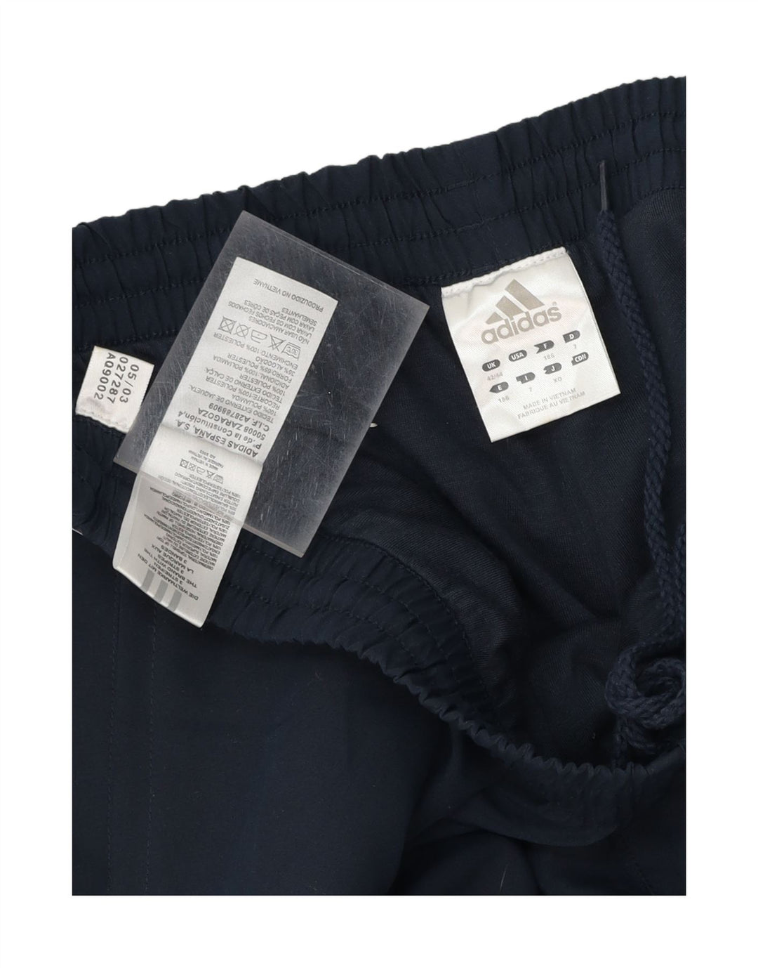 ADIDAS Mens Tracksuit Trousers 2XL Navy Blue Polyamide Vintage Adidas and Second-Hand Adidas from Messina Hembry 